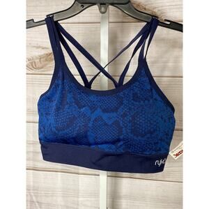 Brand New Ryka Activewear Women's Large Blue Sports Bra Removeable Pads